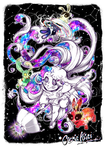 Chibi manga art - coloured